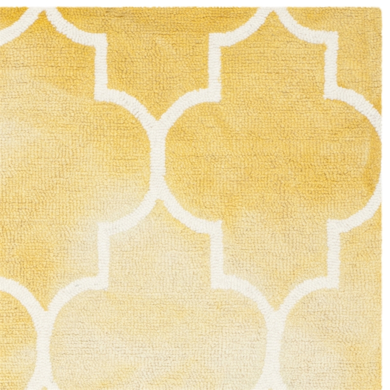 Safavieh Dip Dyed Gold Contemporary Rug - 6' x 9'