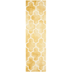 Safavieh Dip Dyed Gold Contemporary Rug - Runner 2'3&quot x 6'