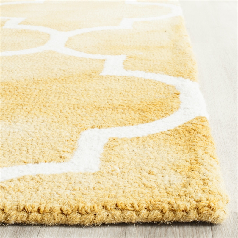 Safavieh Dip Dyed Gold Contemporary Rug - Runner 2'3