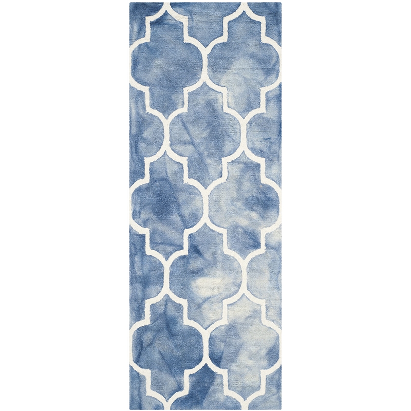 Safavieh Dip Dyed Blue Contemporary Rug - Runner 2'3