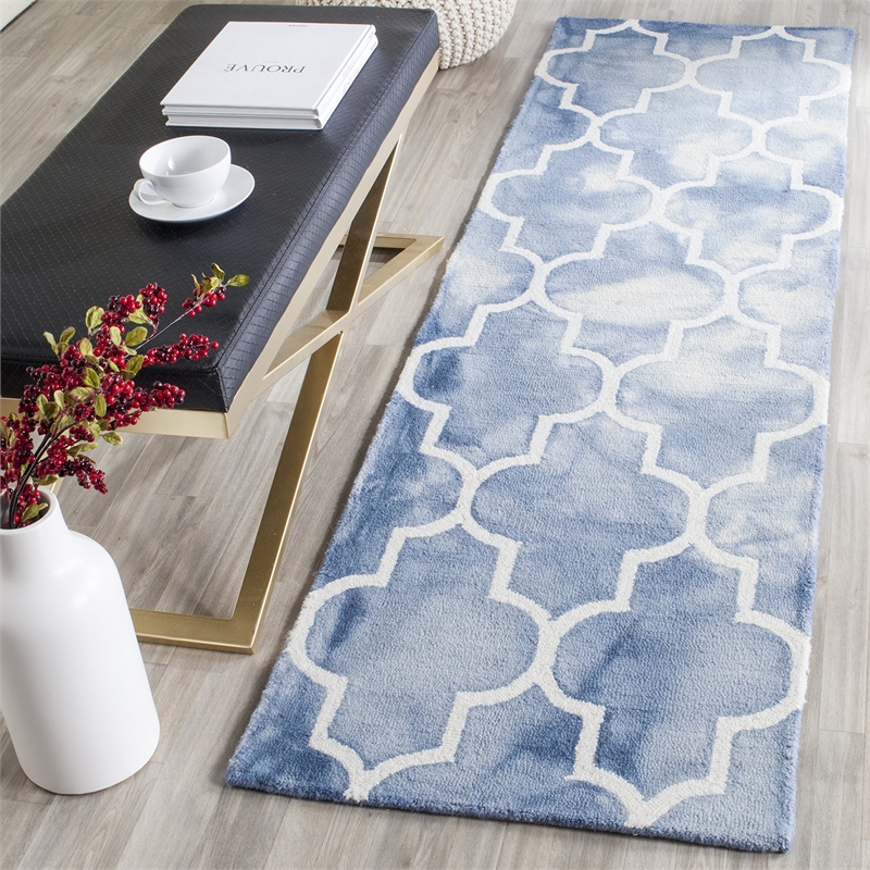 Safavieh Dip Dyed Blue Contemporary Rug - Runner 2'3
