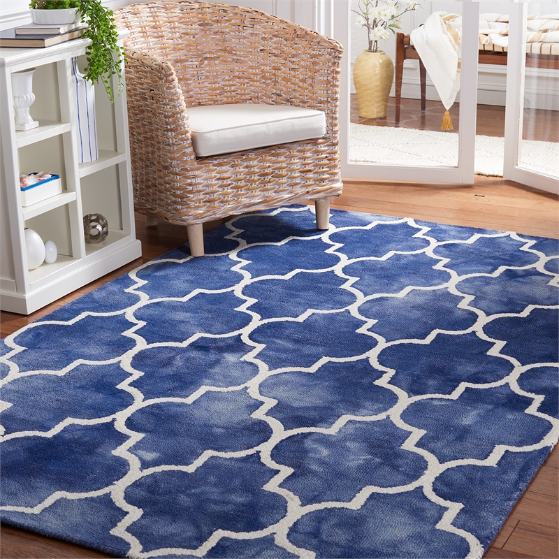 Safavieh Dip Dyed Navy Contemporary Rug - 3' x 5'