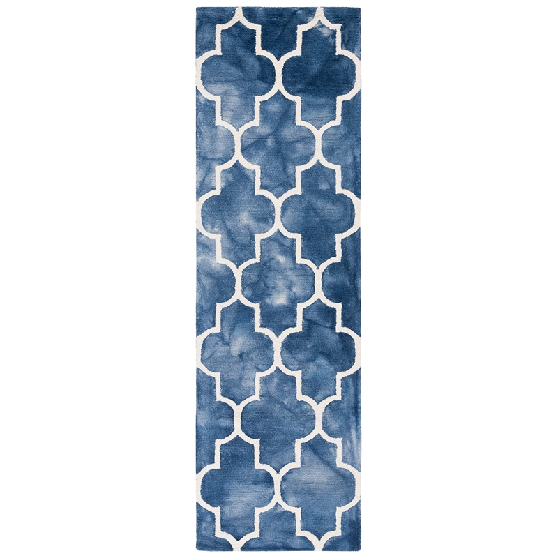 Safavieh Dip Dyed Navy Contemporary Rug - Runner 2'3