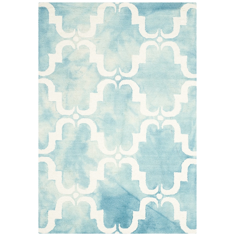 Safavieh Dip Dyed Turquoise Contemporary Rug - 4' x 6'
