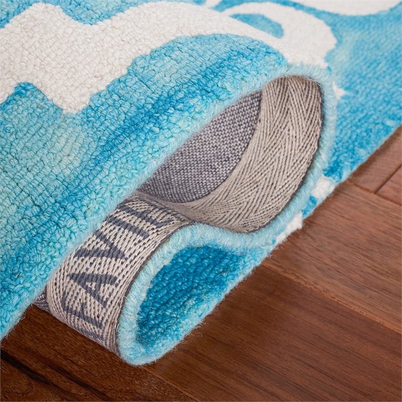 Safavieh Dip Dyed Turquoise Contemporary Rug - 5' x 8'