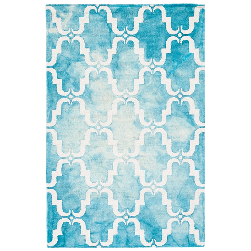 Safavieh Dip Dyed Turquoise Contemporary Rug - 6' x 9'