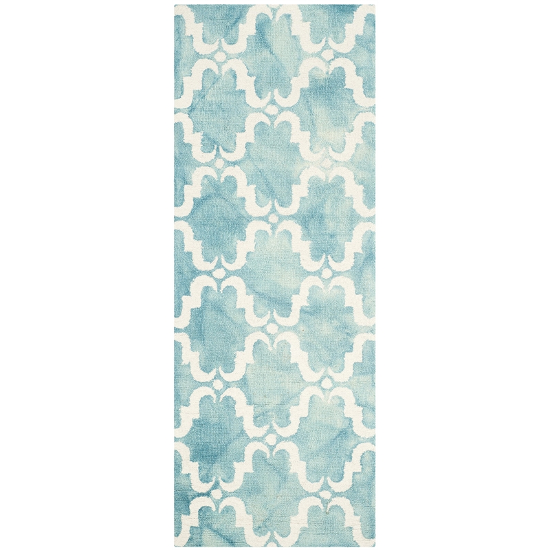 Safavieh Dip Dyed Turquoise Contemporary Rug - Runner 2'3