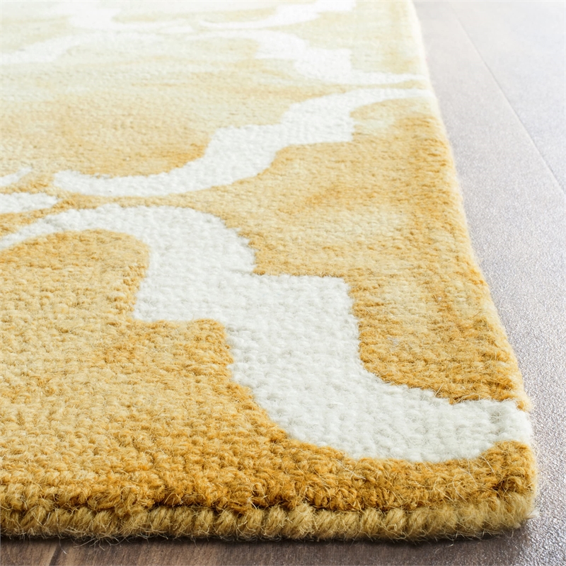 Safavieh Dip Dyed Gold Contemporary Rug - Runner 2'3
