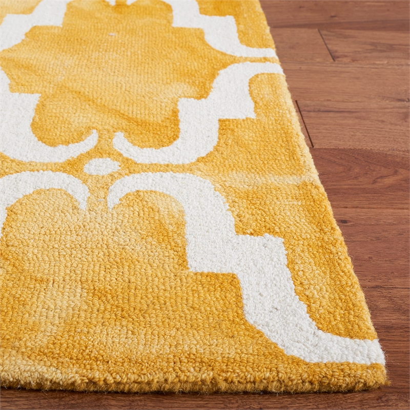 Safavieh Dip Dyed Gold Contemporary Rug - Runner 2'3