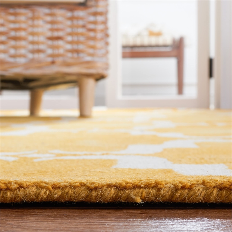 Safavieh Dip Dyed Gold Contemporary Rug - Runner 2'3
