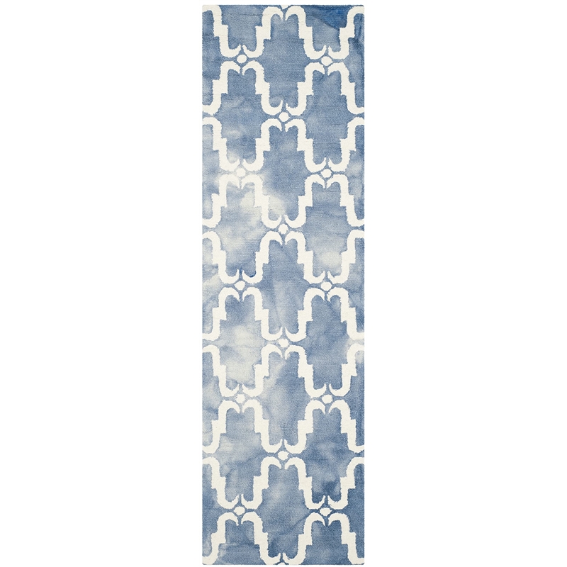 Safavieh Dip Dyed Blue Contemporary Rug - Runner 2'3