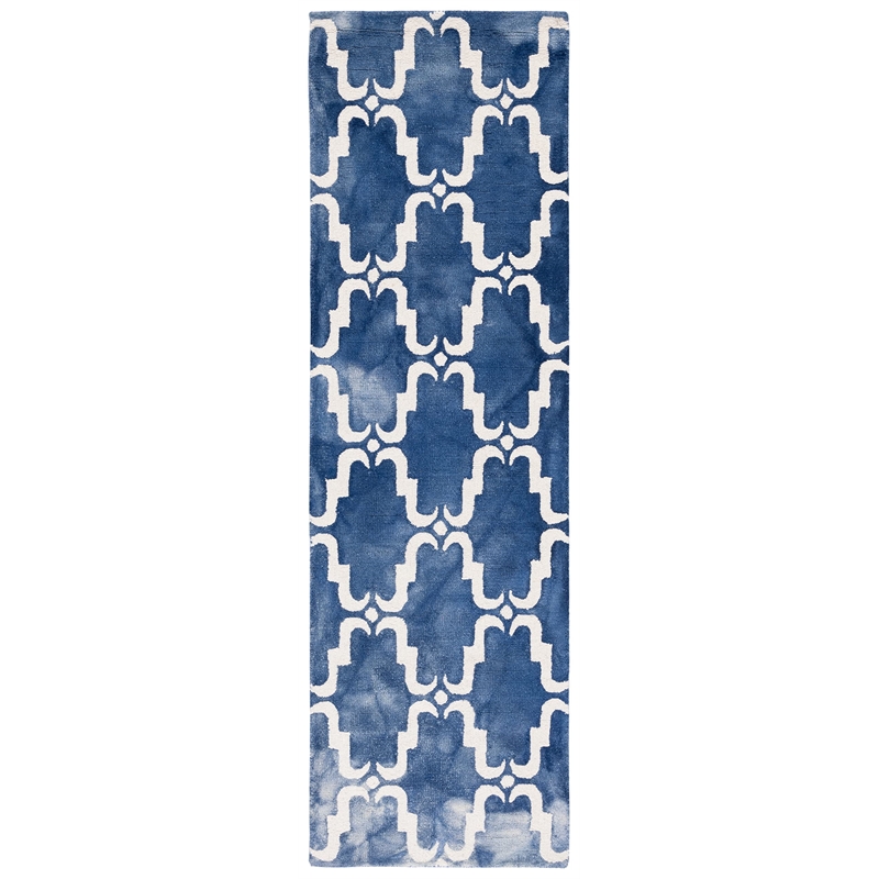 Safavieh Dip Dyed Navy Contemporary Rug - Runner 2'3