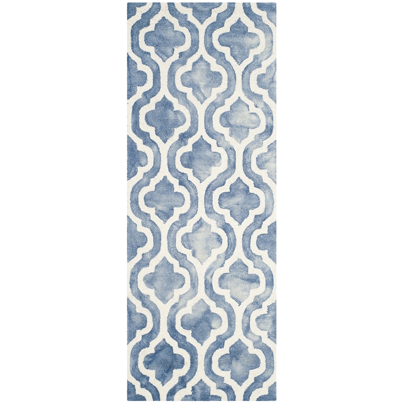 Safavieh Dip Dyed Blue Contemporary Rug - Runner 2'3