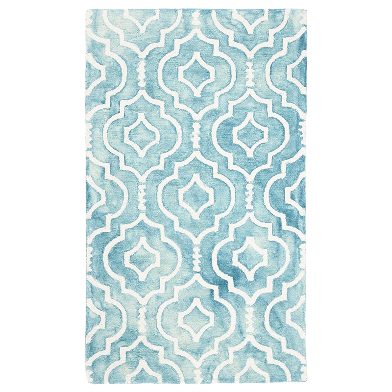 Safavieh Dip Dyed Turquoise Contemporary Rug - 3' x 5'