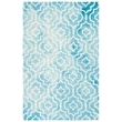 Safavieh Dip Dyed Turquoise Contemporary Rug - 6' x 9'
