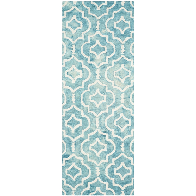 Safavieh Dip Dyed Turquoise Contemporary Rug - Runner 2'3