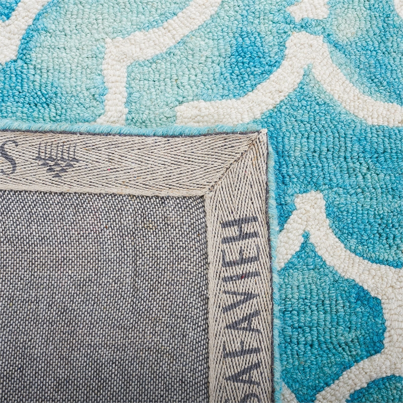 Safavieh Dip Dyed Turquoise Contemporary Rug - Runner 2'3
