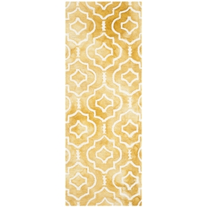 Safavieh Dip Dyed Gold Contemporary Rug - Runner 2'3&quot x 6'