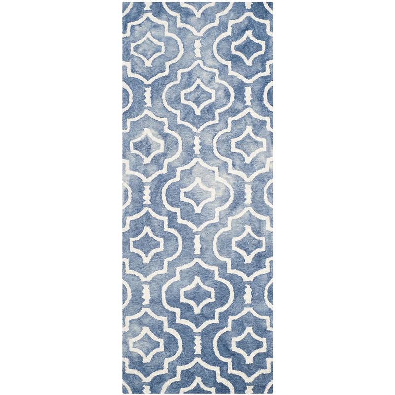 Safavieh Dip Dyed Blue Contemporary Rug - Runner 2'3