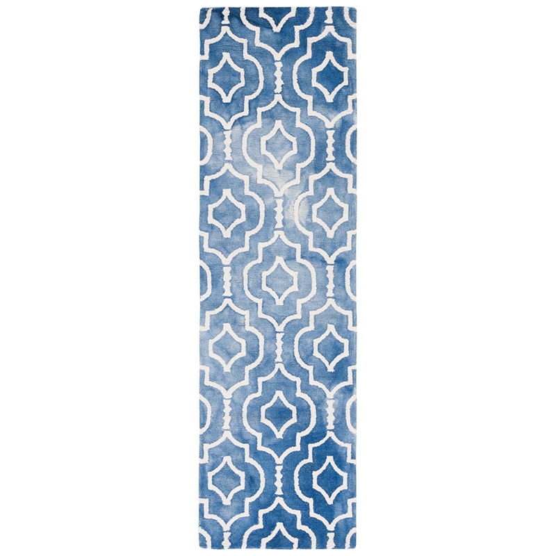 Safavieh Dip Dyed Blue Contemporary Rug - Runner 2'3