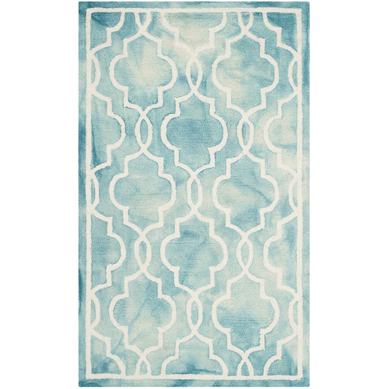 Safavieh Dip Dyed Turquoise Contemporary Rug - 3' x 5'