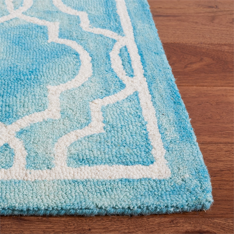 Safavieh Dip Dyed Turquoise Contemporary Rug - 3' x 5'