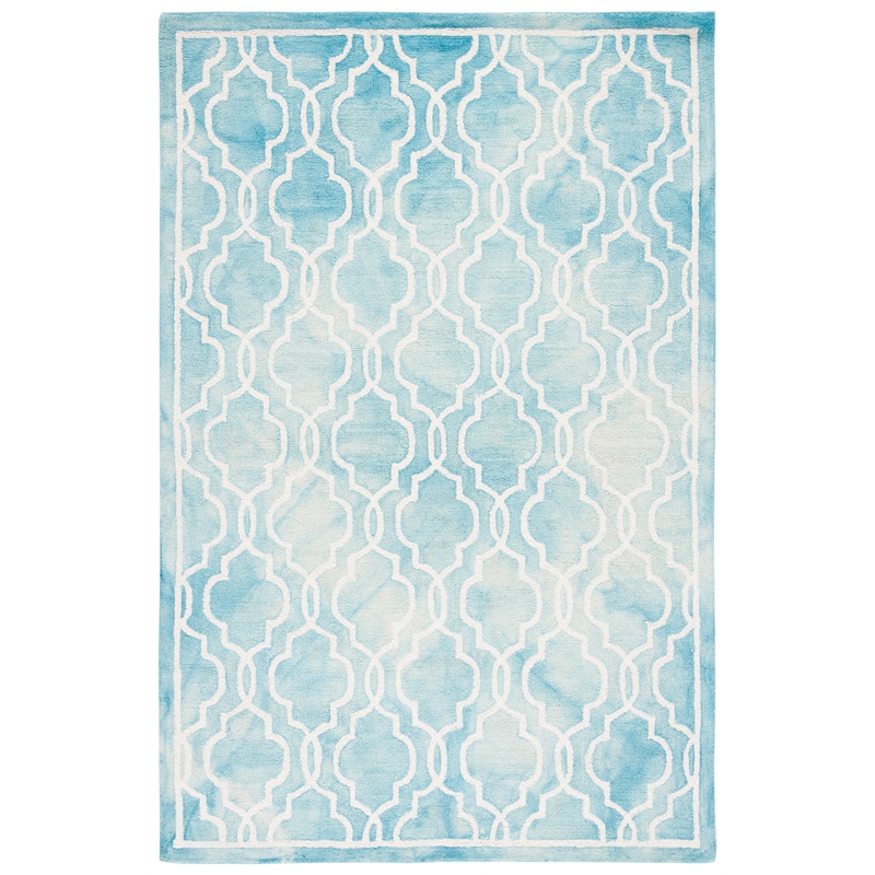 Safavieh Dip Dyed Turquoise Contemporary Rug - 6' x 9'