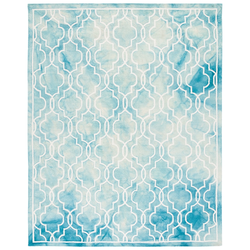 Safavieh Dip Dyed Turquoise Contemporary Rug - 9' x 12'