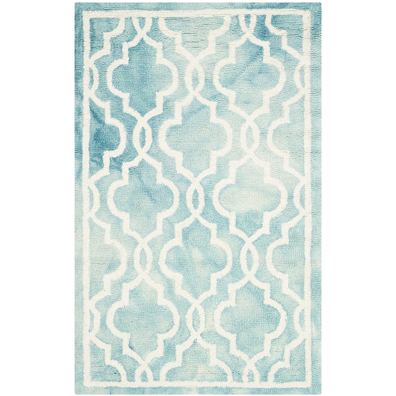 Safavieh Dip Dyed Turquoise Contemporary Rug - Runner 2'6