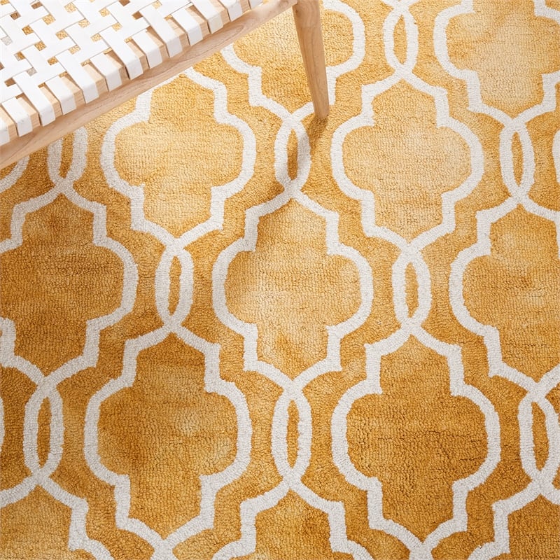 Safavieh Dip Dyed Gold Contemporary Rug - Runner 2'3