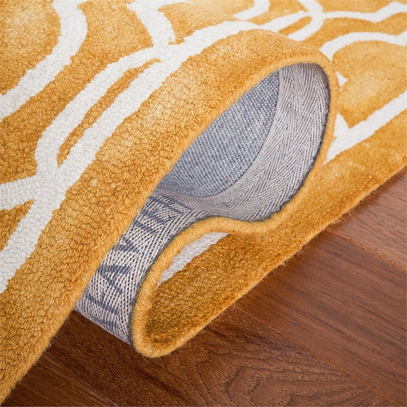 Safavieh Dip Dyed Gold Contemporary Rug - Runner 2'3