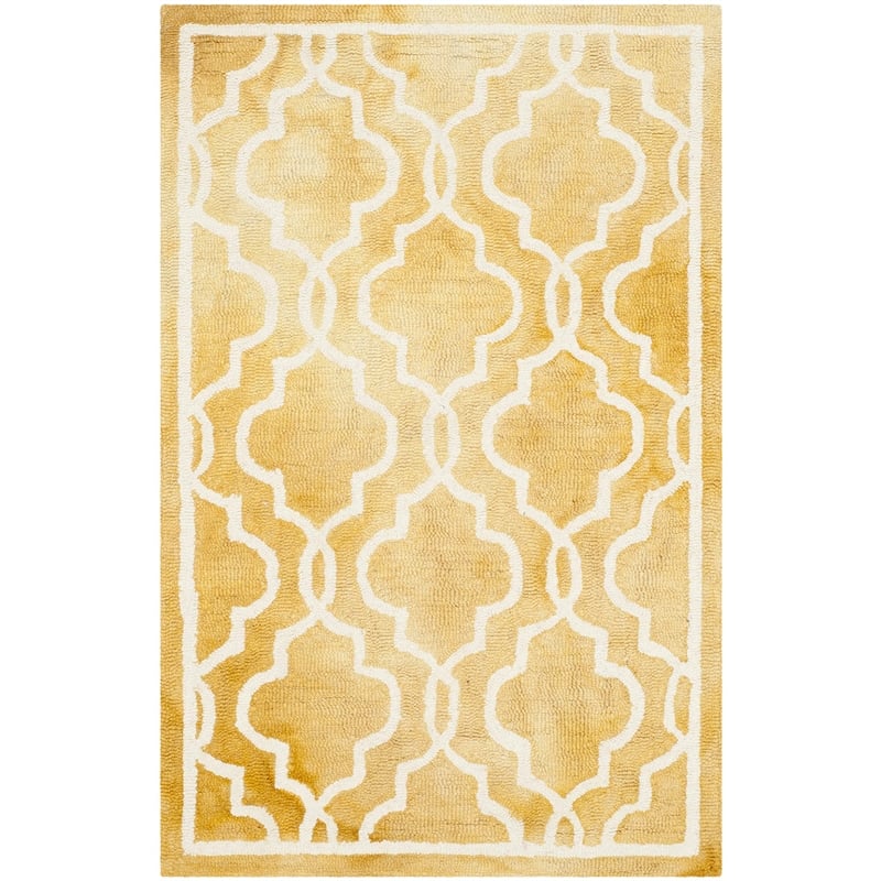 Safavieh Dip Dyed Gold Contemporary Rug - Runner 2'6