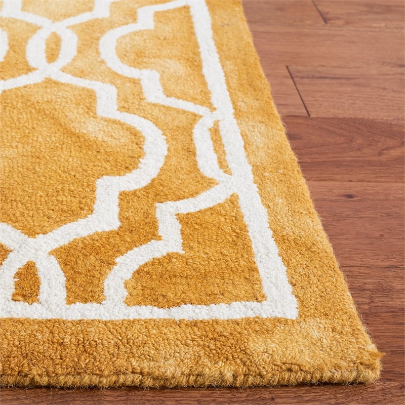 Safavieh Dip Dyed Gold Contemporary Rug - Runner 2'6