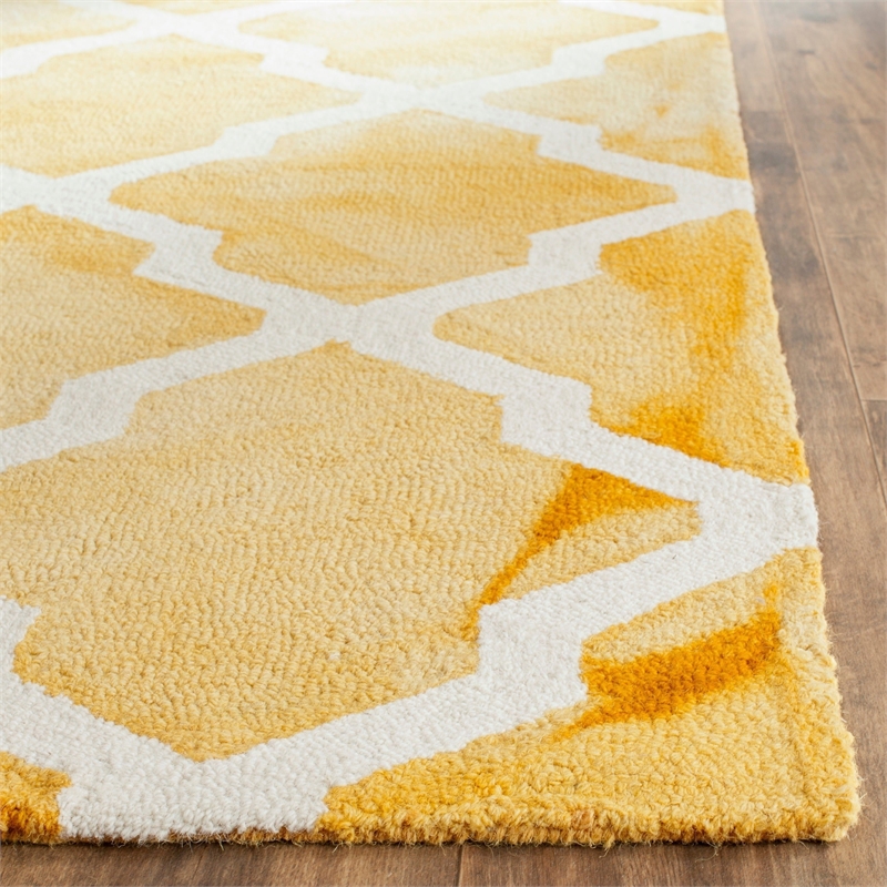 Safavieh Dip Dyed Gold Contemporary Rug - 8' x 10'