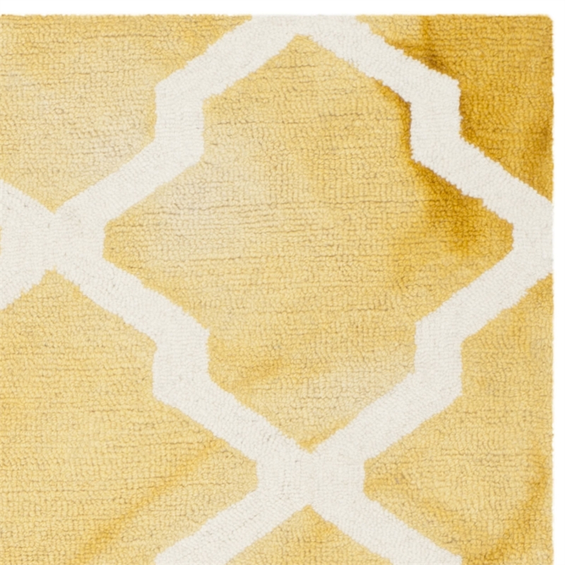 Safavieh Dip Dyed Gold Contemporary Rug - 8' x 10'