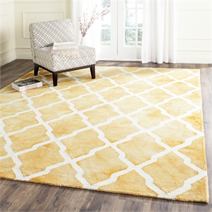Safavieh Dip Dyed Gold Contemporary Rug - 9' x 12'