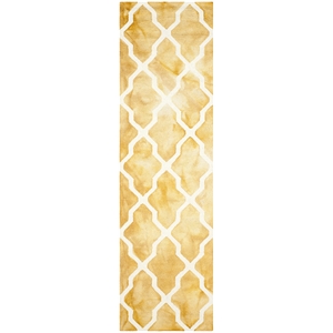 Safavieh Dip Dyed Gold Contemporary Rug - Runner 2'3&quot x 6'