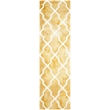 Safavieh Dip Dyed Gold Contemporary Rug - Runner 2'3
