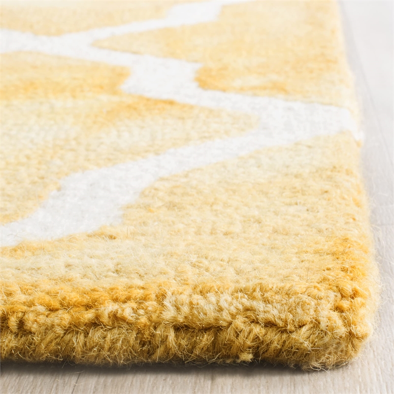 Safavieh Dip Dyed Gold Contemporary Rug - Runner 2'3