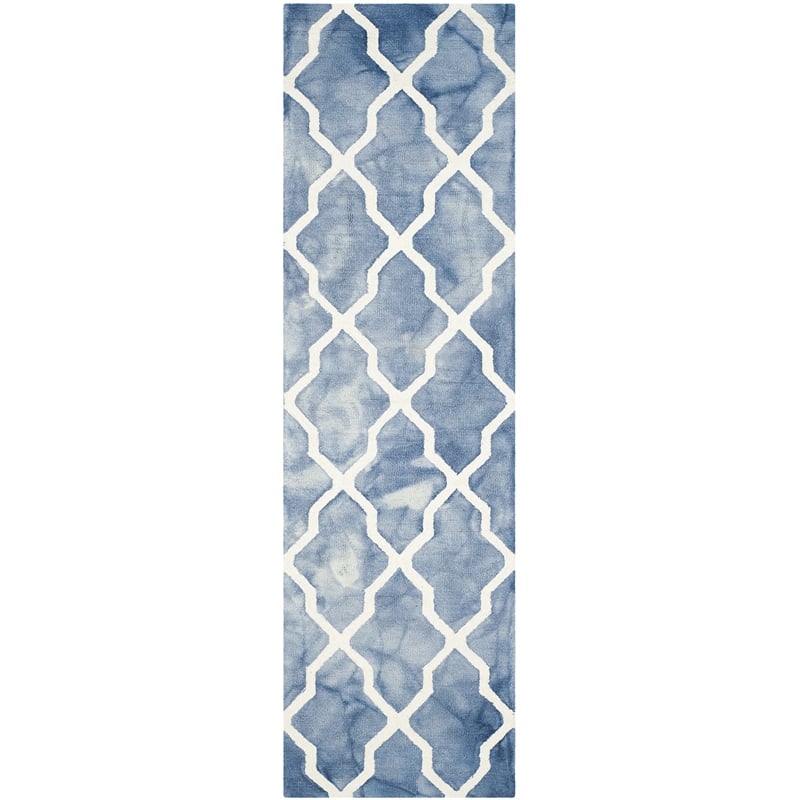 Safavieh Dip Dyed Blue Contemporary Rug - Runner 2'3