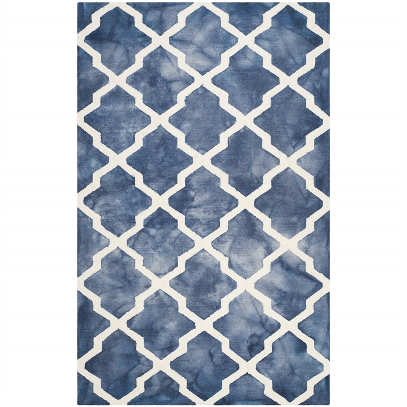 Safavieh Dip Dyed Navy Contemporary Rug - 5' x 8'