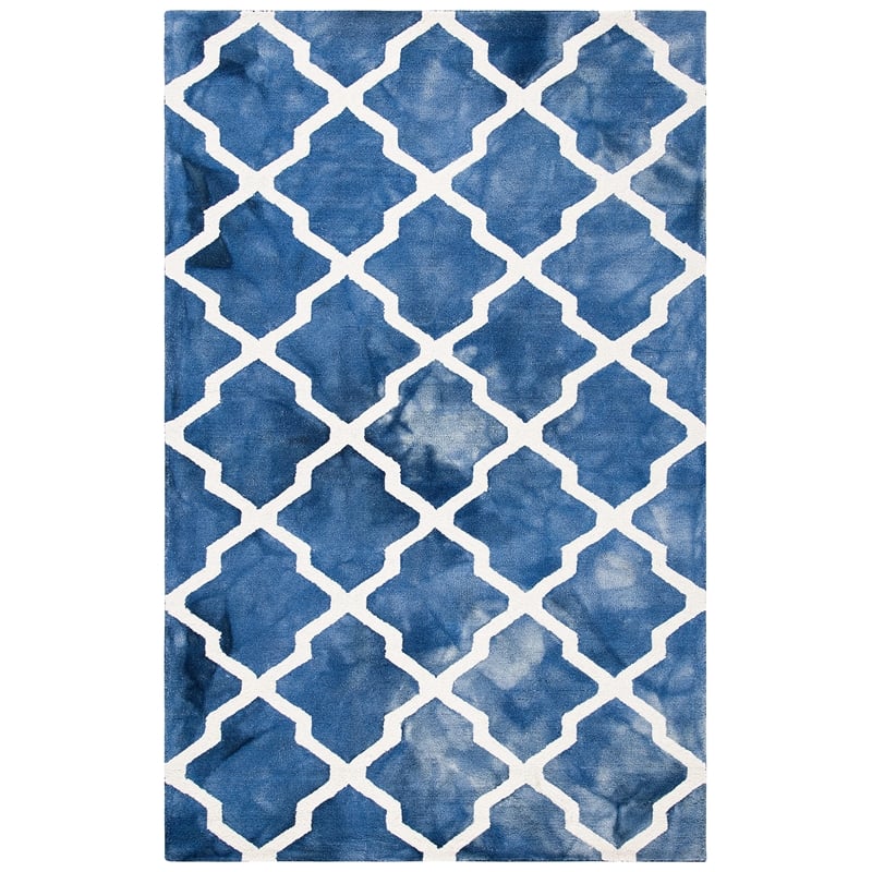 Safavieh Dip Dyed Navy Contemporary Rug - 6' x 9'
