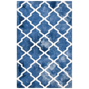 Safavieh Dip Dyed Navy Contemporary Rug - 6' x 9'