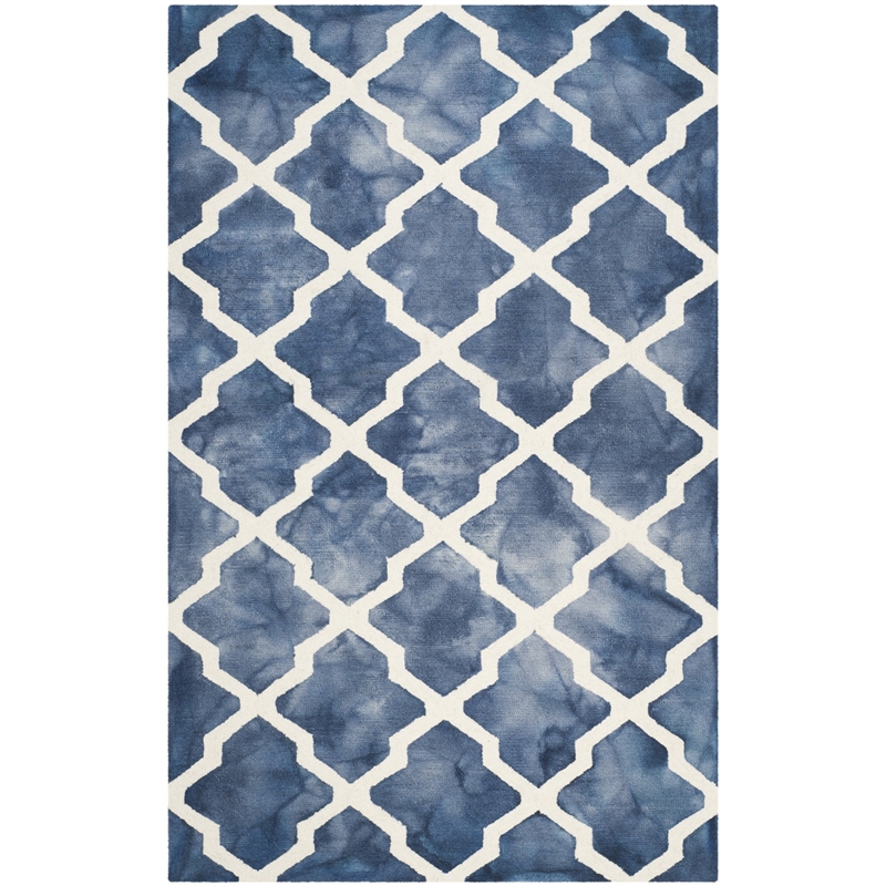 Safavieh Dip Dyed Navy Contemporary Rug - 9' x 12'