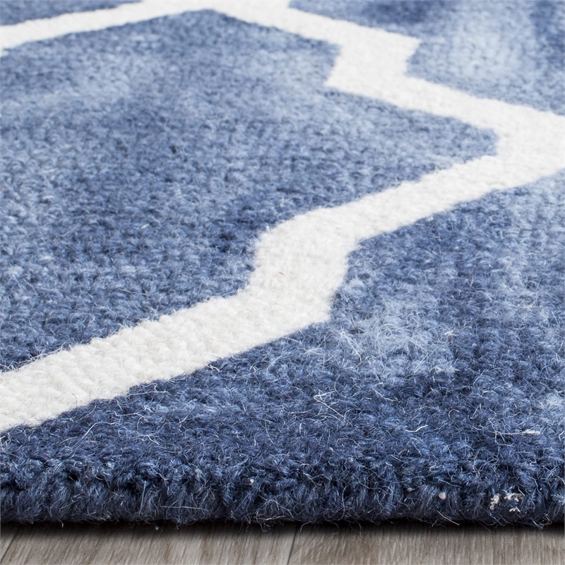 Safavieh Dip Dyed Navy Contemporary Rug - Runner 2'3