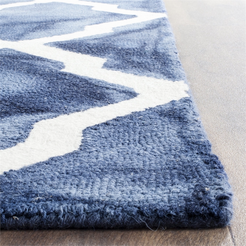 Safavieh Dip Dyed Navy Contemporary Rug - Runner 2'6