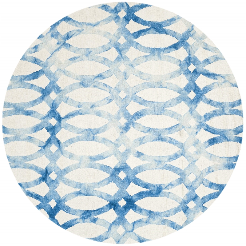 Safavieh Dip Dyed Ivory Contemporary Rug - Round 5'