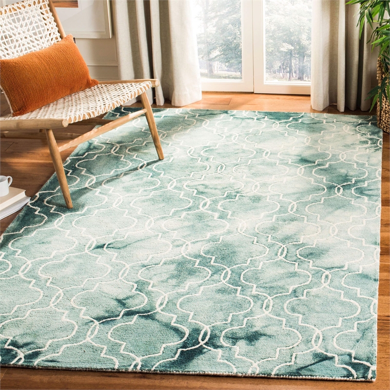 Safavieh Dip Dyed Green Contemporary Rug - 5' x 8'