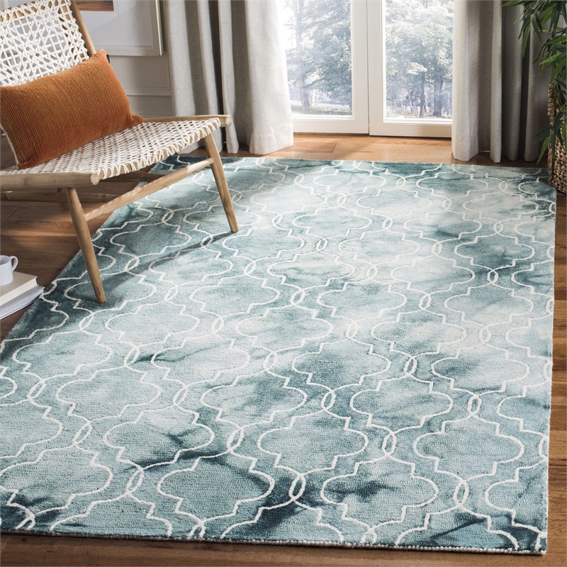 Safavieh Dip Dyed Green Contemporary Rug - 8' x 10'