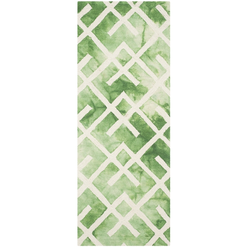 Safavieh Dip Dyed Green Contemporary Rug - 2'3